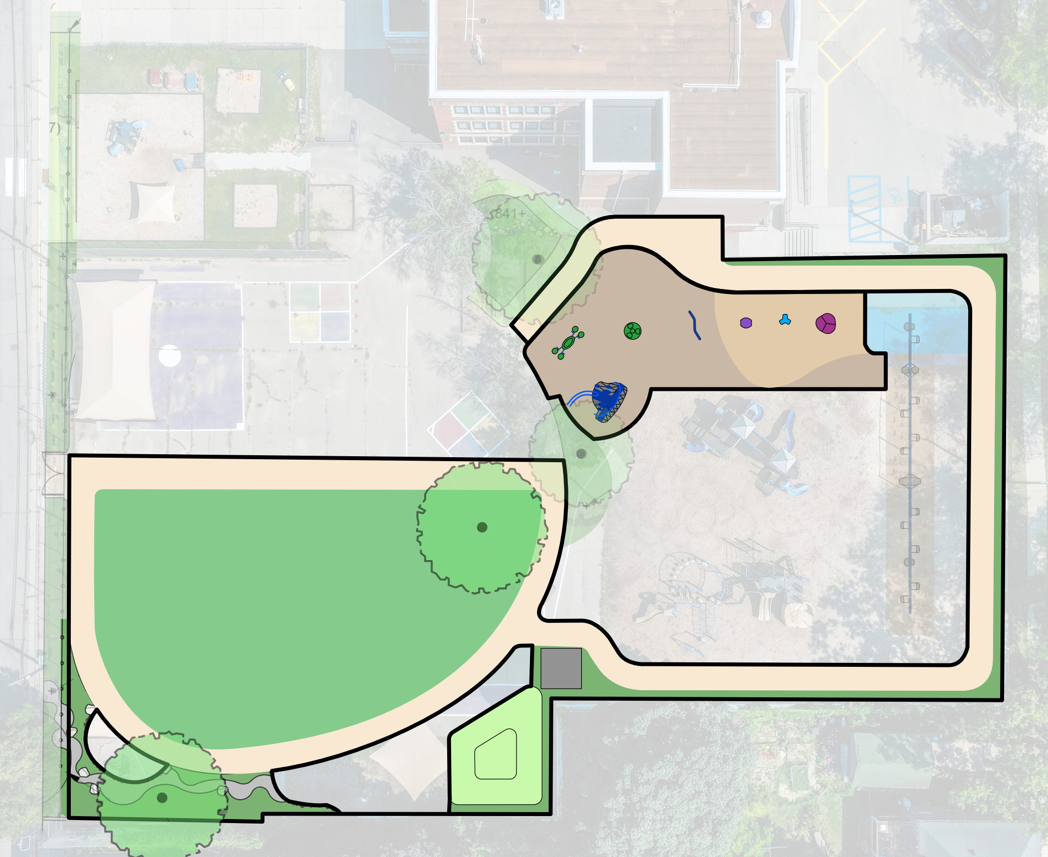 Franklin Playground Phase 2: Add Greenspace and the Track